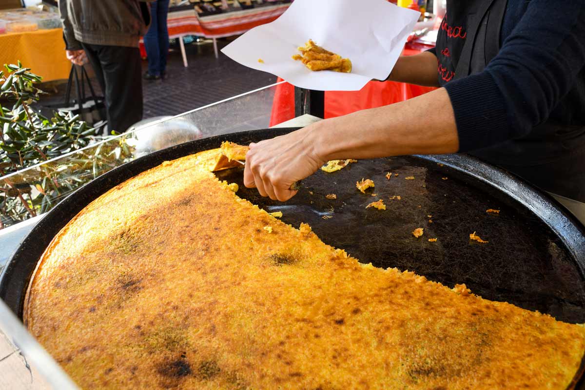 La cecina, ricetta.