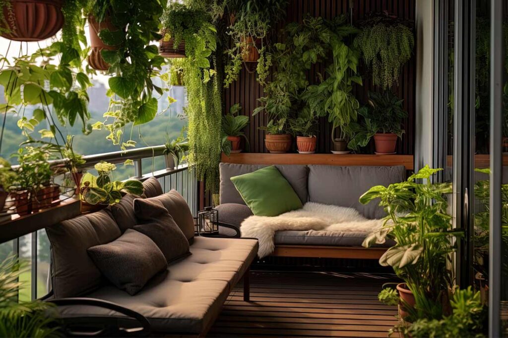 oasi verde sul balcone
